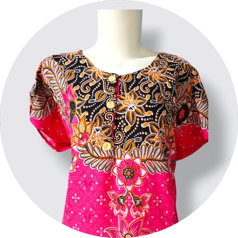 daster ibu kain santung adem