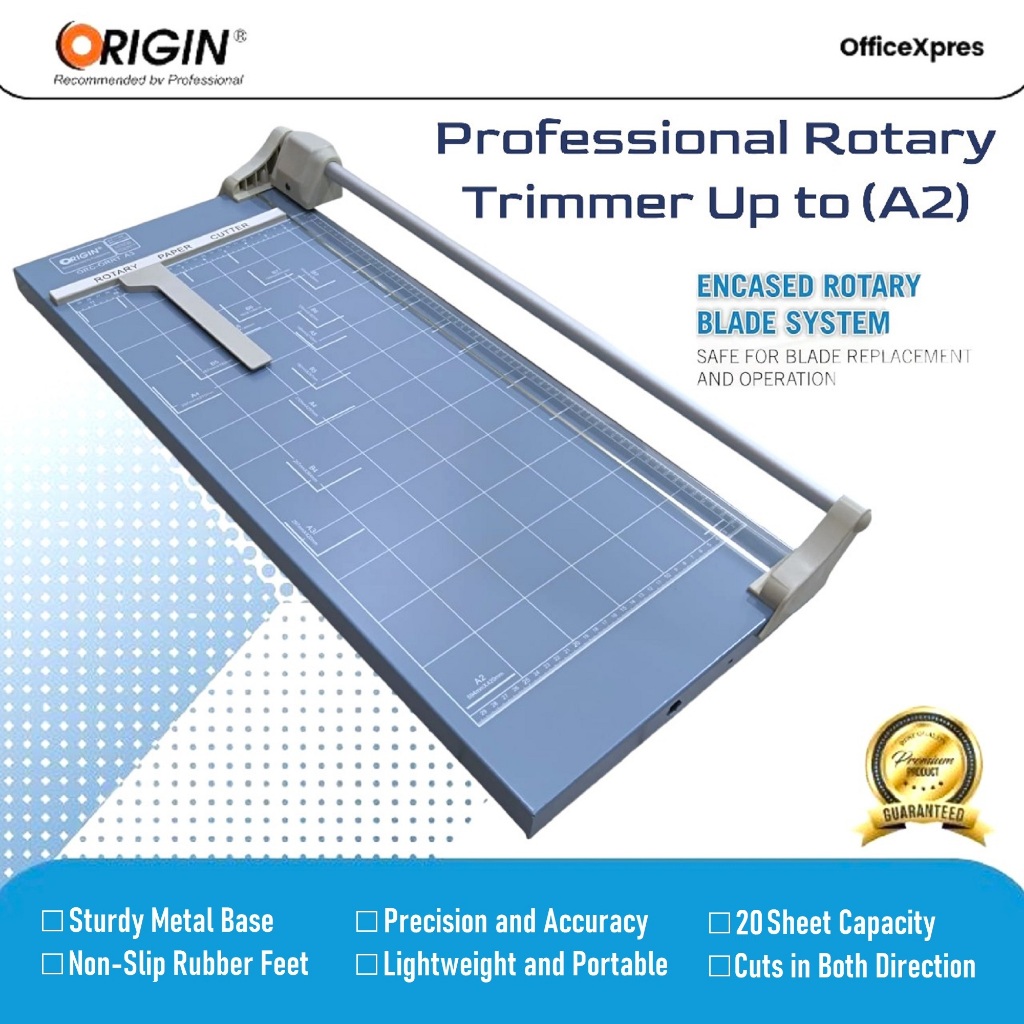 

Rotary Paper Trimmer A2 / Sliding Paper Trimmer A3 / Rotary Paper Cutter / Pemotong Kertas Putar / Pemotong Kertas Rotary