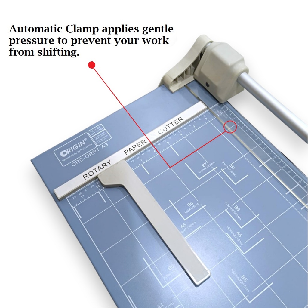 

HJK Rotary Paper Trimmer A2 / Sliding Paper Trimmer A3 / Rotary Paper Cutter / Pemotong Kertas Putar