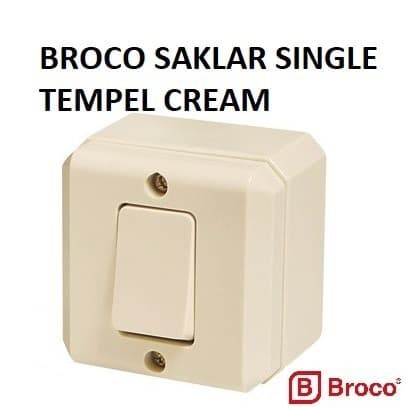 saklar tempel Broco (kayu)