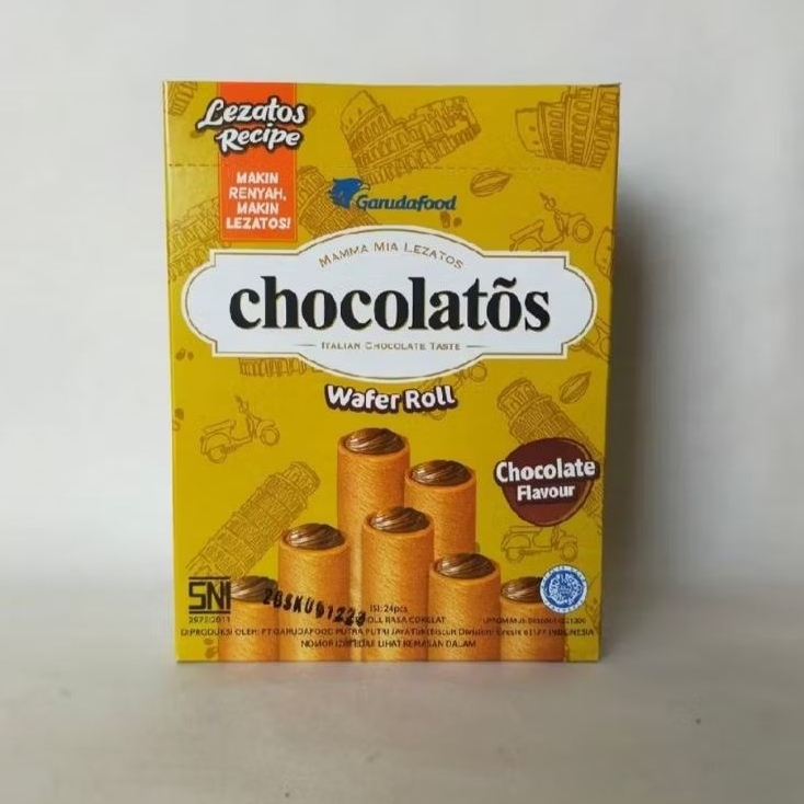 

Chocolatos Coklat Wafel Gery Chocolatos (1Box)