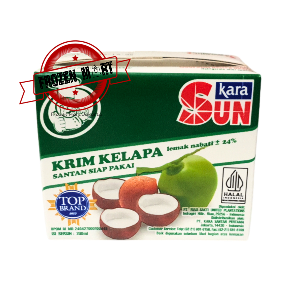 

SUN KARA Santan Kelapa Cair Siap Pakai / Coconut Cream 200Ml