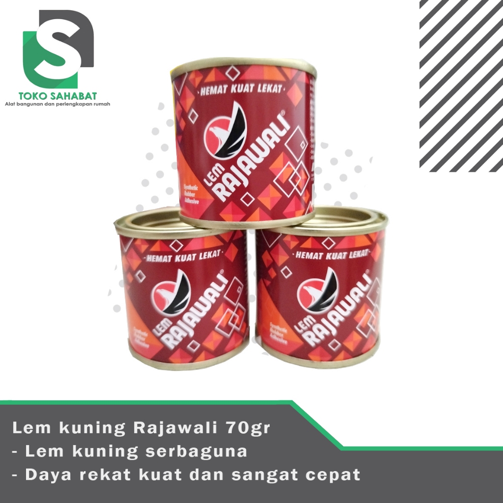 

Lem serbaguna / Lem kuning rajawali 70gr / Lem sepatu / Lem kayu