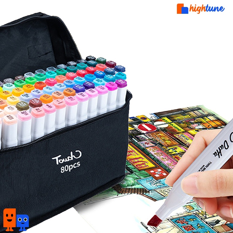 

KODE X13B Hightune Colorful Sketch Markers Set of 364868 Dual Tip Touch Markers