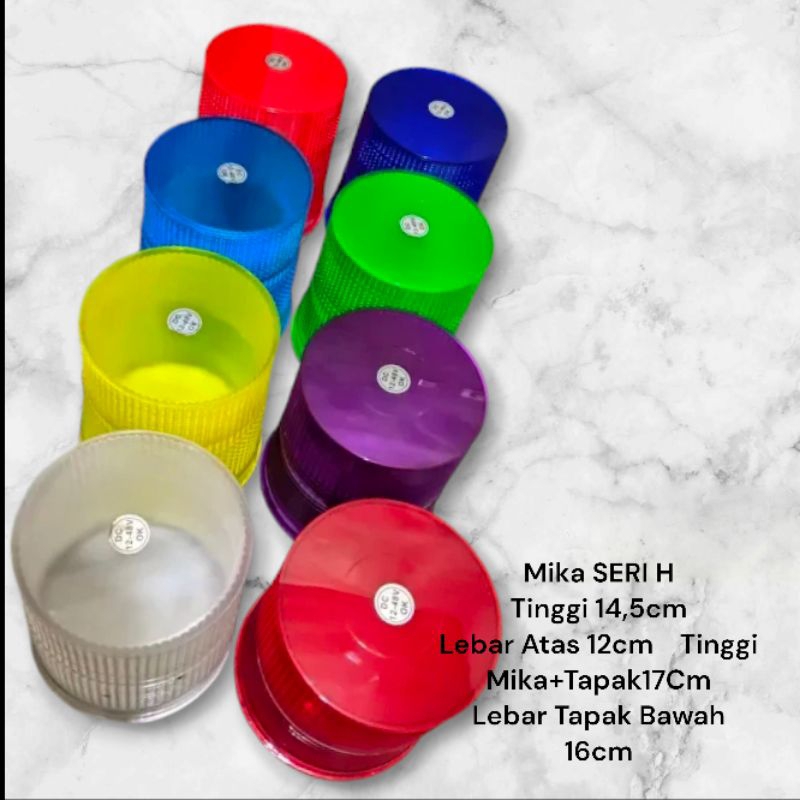 MIKA LAMPU ROTARI BAHAN TEBAL BERKUALITAS MIKA+ TAPAK UNTUK ROTARI SERI H, Edwar/xenon