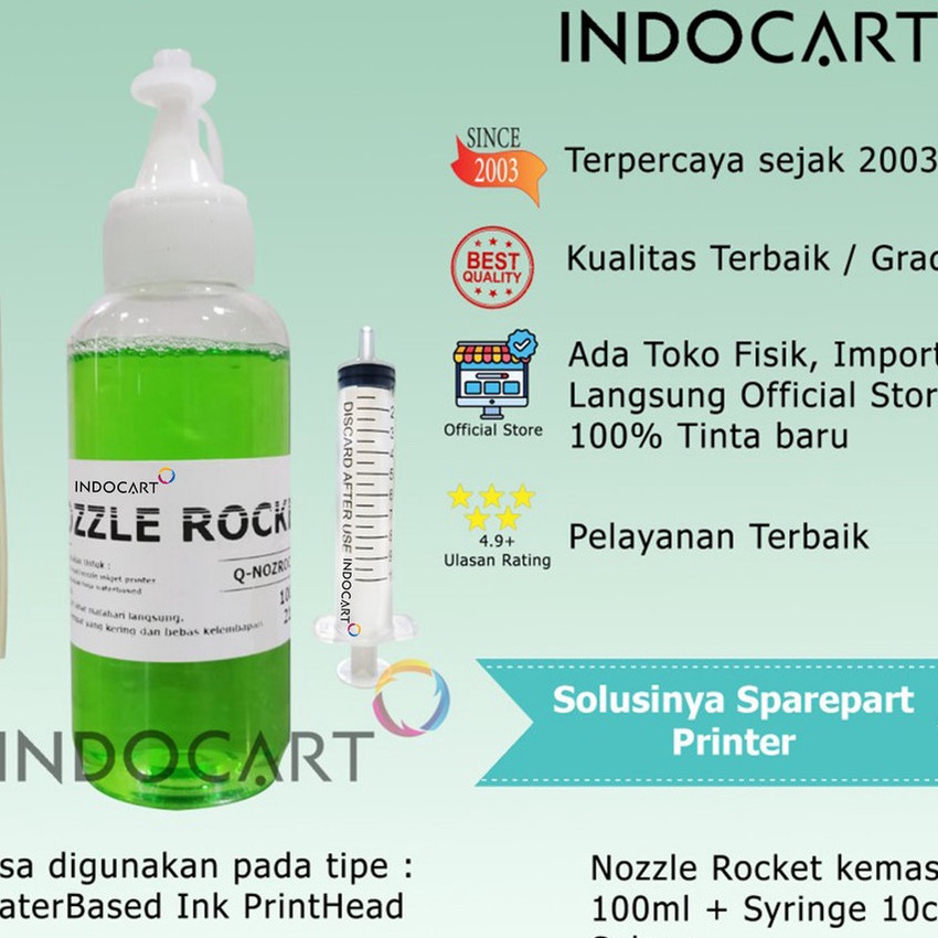 Flash Sale Nozzle Rocket CleanerPembersih head inkjet printer Canon Epson1