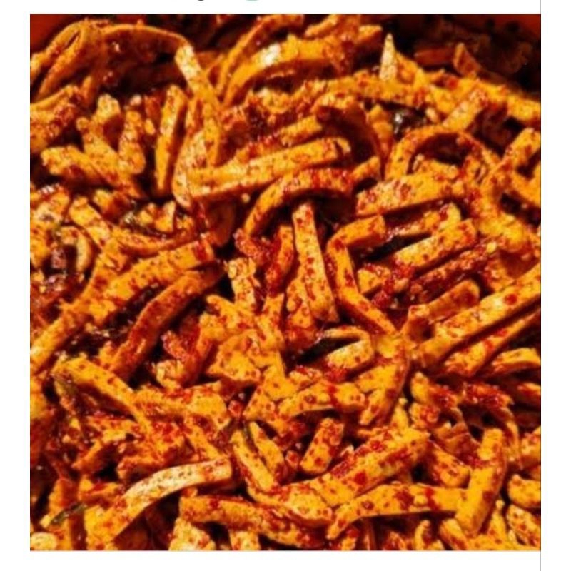 

Basreng Stick daun jeruk Pedas kemasan 500gr Basreng Bandung