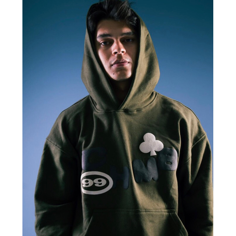 CHMB x 99Clover Boxy Hoodie - Lucky Green