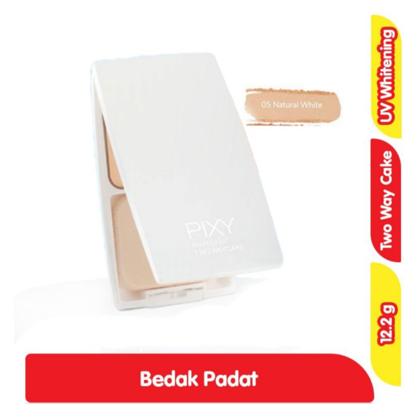 PIXY UV whitening bedak wajah two way cake 05 natural white 12.2gr