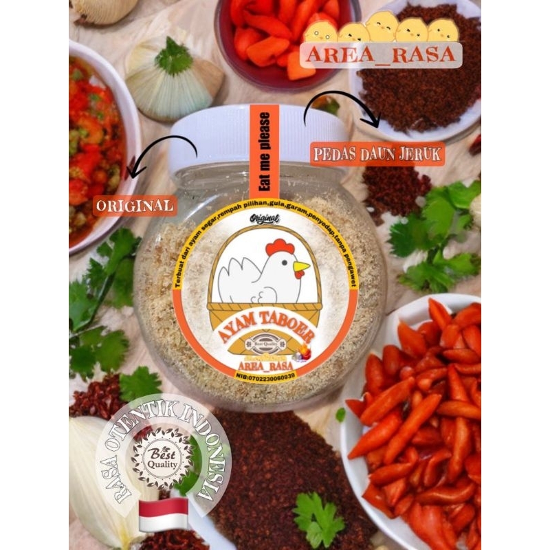 

AYAM TABUR AREA RASA PEDAS DAUN JERUK 70 GR