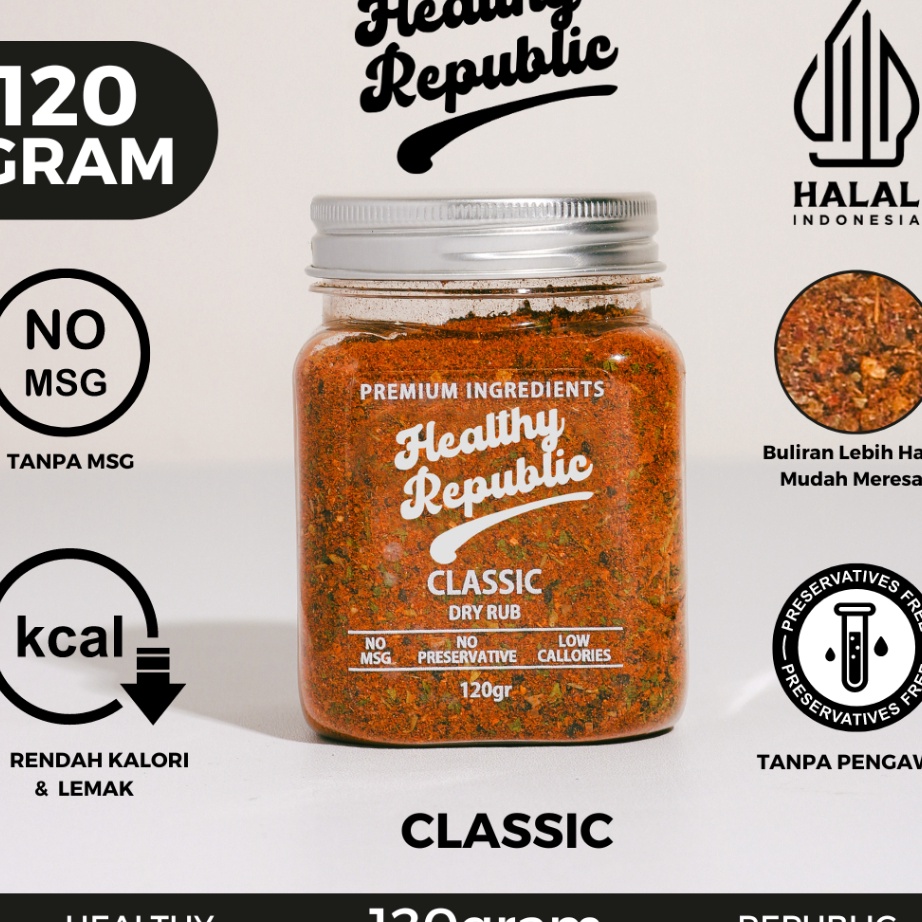 

SUPER DISKON Healthy Republic Bumbu Marinasi Serba a Rendah Kalori Rendah Lemak Spices 12Gram