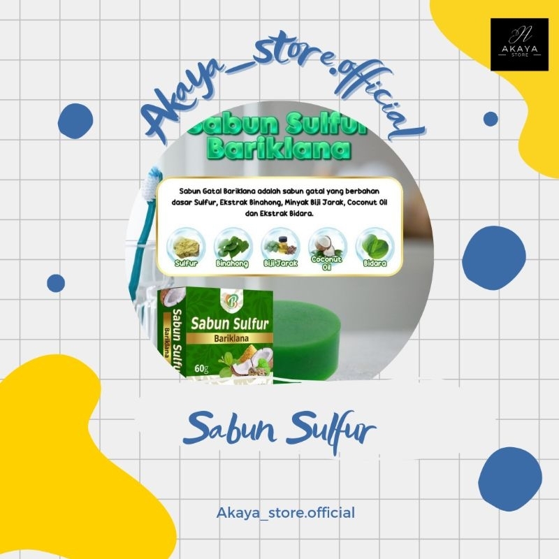 [Bariklana] Sabun sulfur/Sabun gatal/Sabun Belerang