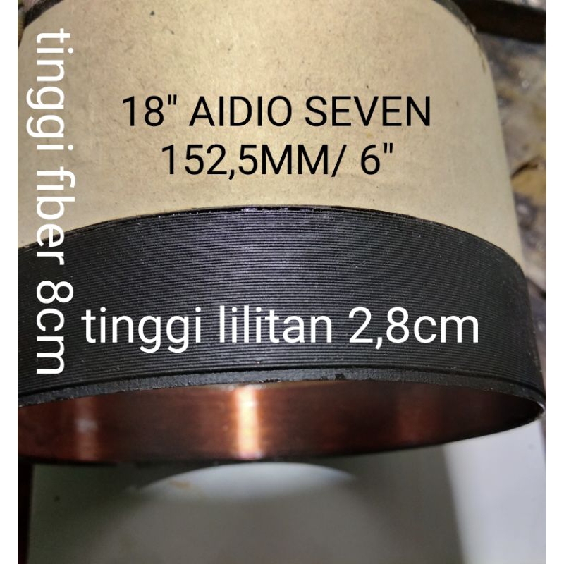 spul speaker 18 " audio seven atau Ashley warna oreng