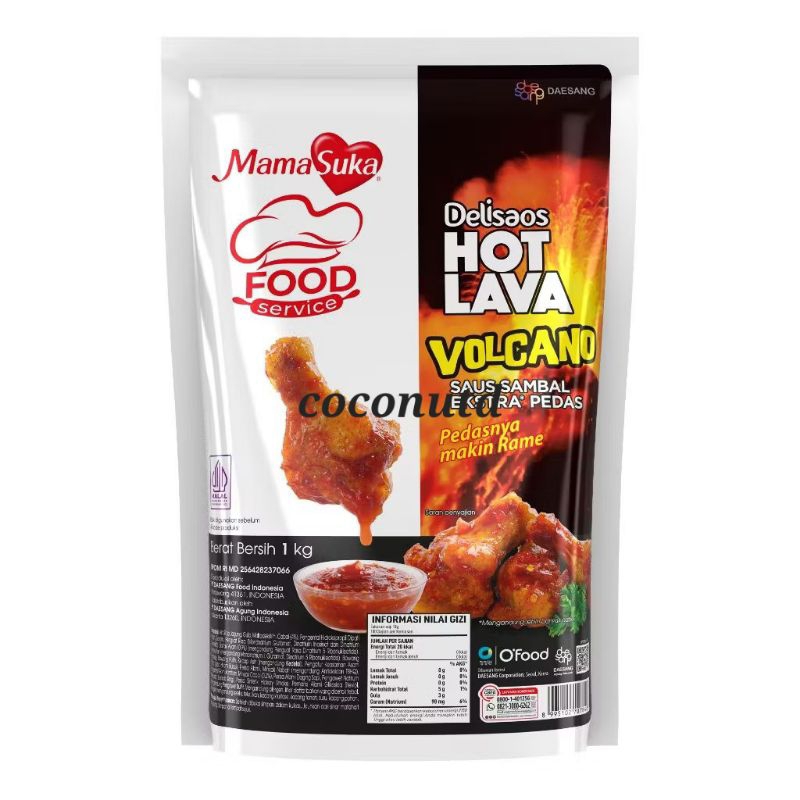 

Mamasuka Saus Sambal Delisaos Hot Lava Volcano 1 Kg