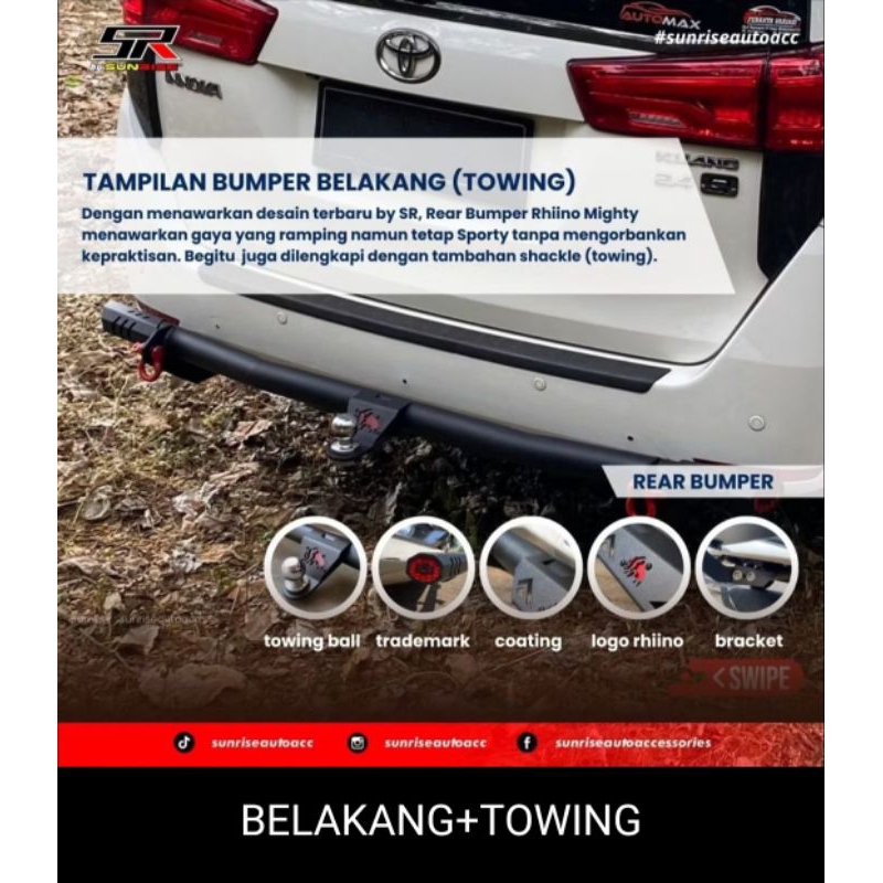 NEW TERBARU BEMPER MIGHTY  DEPAN BELAKANG mobil RUSH., TERIOS, INNOVA REBON, ZENIX, FORTUNER, PAJERO