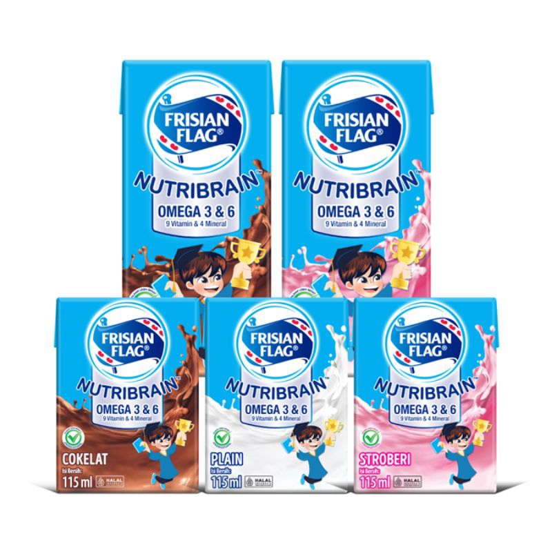 

Frisian Flag 115ml Nutribrain omega 3&6 - -Milk- Susu