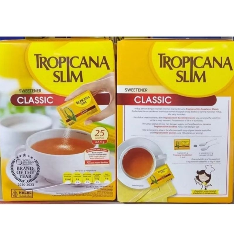 

Tropicana slim sweetener 50x2.5gr