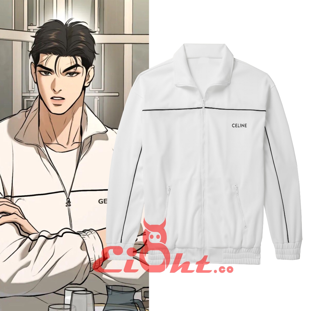 Jaket Tracktop Jaekyung Outfit  Manhwa Jinx | Jaket Olah Raga Jinx