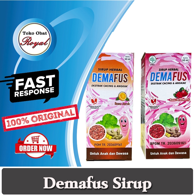 Demafus Sirup Ekstrak Cacing dan Angkak Obat Demam Tipes Untuk Anak