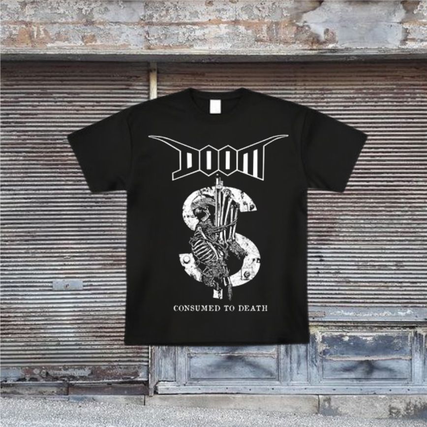 T shirt Band Doom Punk | Kaos Musik Punk Doom Comsumed To Death Anti Gerah