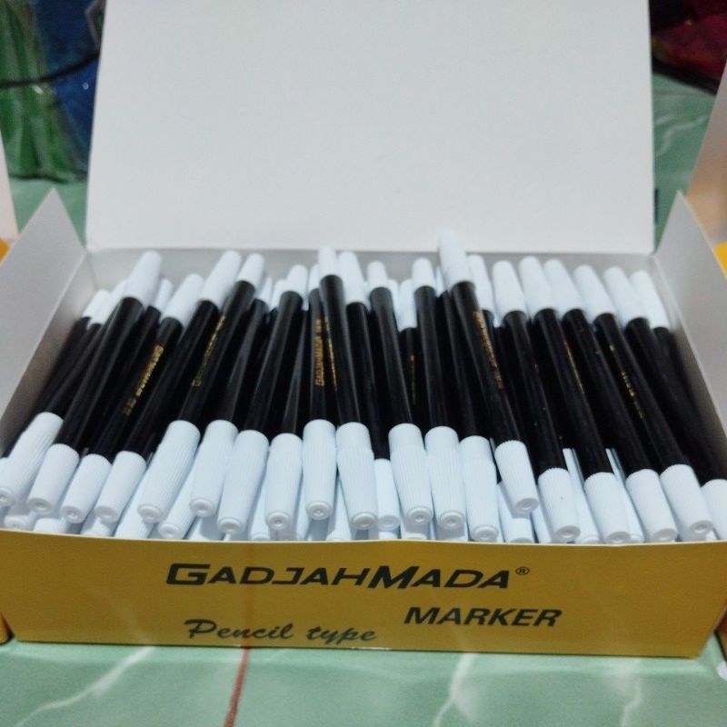 

spidol kecil marker tukang per box isi 144 pcs