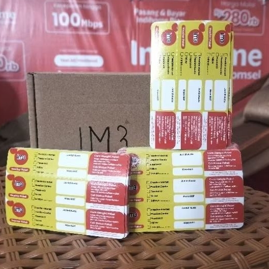 VOUCHER KOSONG INDOSAT IM3 BAHAN INJECT (150Pcs)