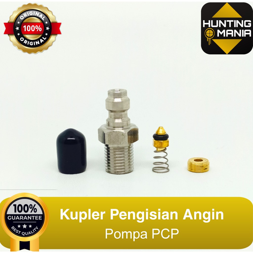 Kupler PCP Stainless, Kupler Pengisian Drat M10, Kupler Pengisian PCP Stainless, Mini Kupler PCP, Ku