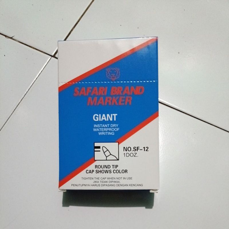 

SPIDOL MARKER / permanen SAFARI (12 PCH)