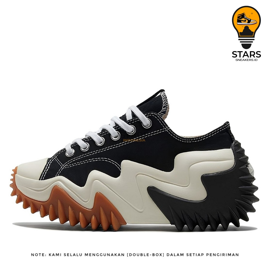 Converse Run Star Motion Canvas Platform Low Black White