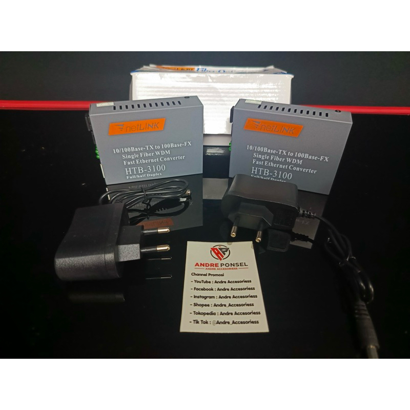 HTB3100 Sepasang A+B netLINK Fiber Optic Device