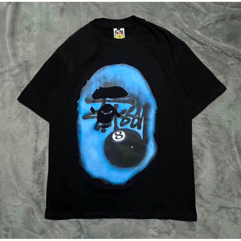 Kaos Stussy X Bape