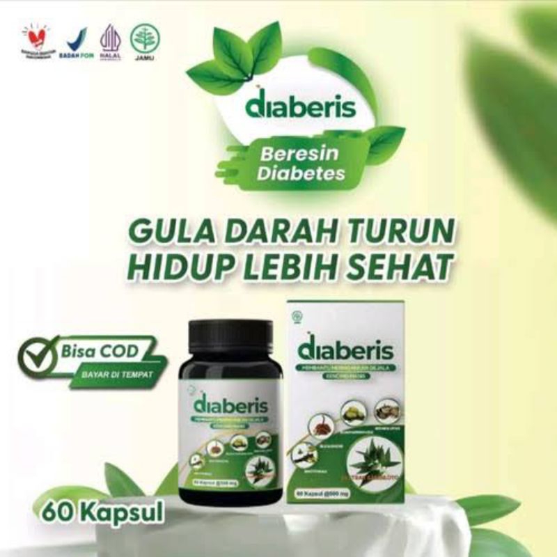 

TERLARIS DIABERIS Herbal Alami Diabetes - Ampuh Bantu Atasi Gula Darah - 100% Alami Halal dan BPOM
