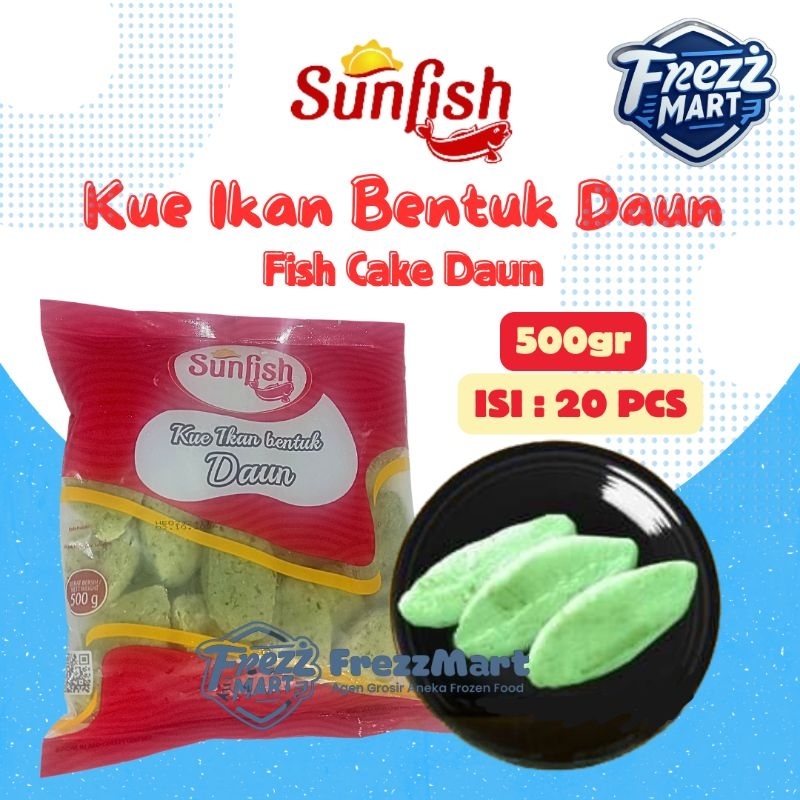 

Sunfish Kue Ikan Bentuk Daun 500gr Fish Cake Frozen Food Beku