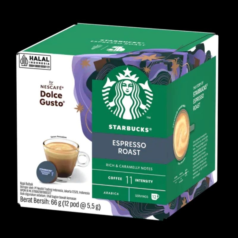 

Nescafe Dolce Gusto Capsule Starbucks ESPRESSO ROAST