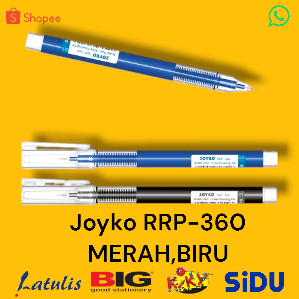 

Roller Pen Gel Pulpen Rol Joyko RRP-360 0.5 mm