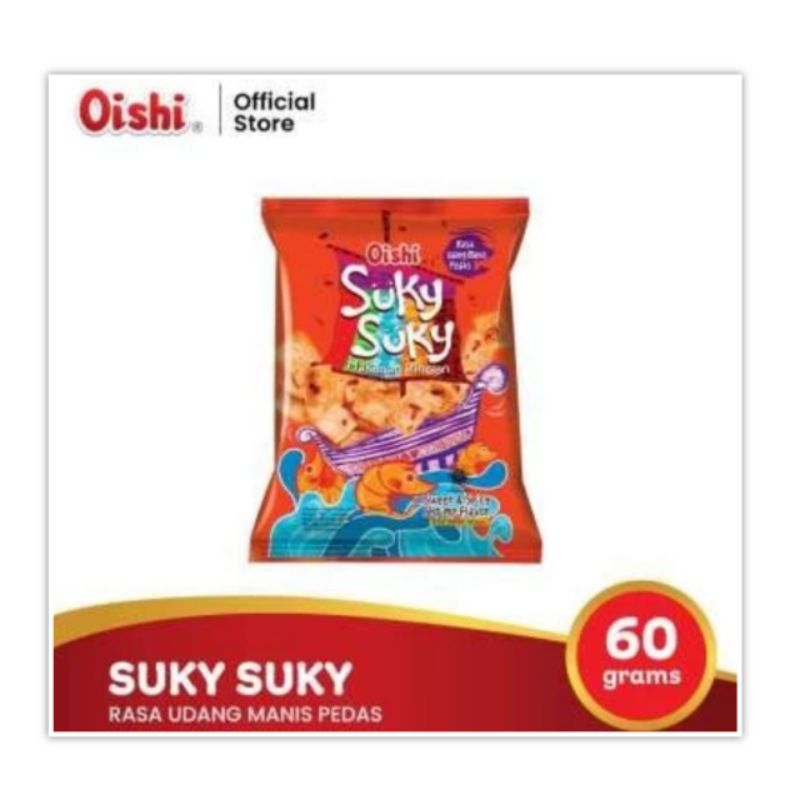 

Oishi Suky Udang Pedas Manis 60 gr Kerupuk Snack Cemilan