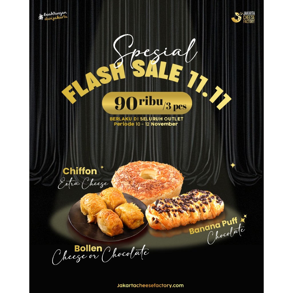 

PROMO 11.11 JAKARTA CHEESE FACTORY