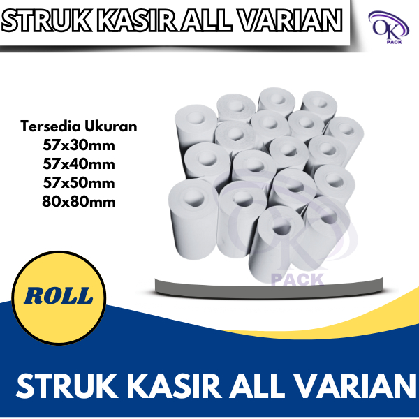 

KERTAS STRUK KASIR, STRUK KASIR/KERTAS KASIR SEMUA UKURAN