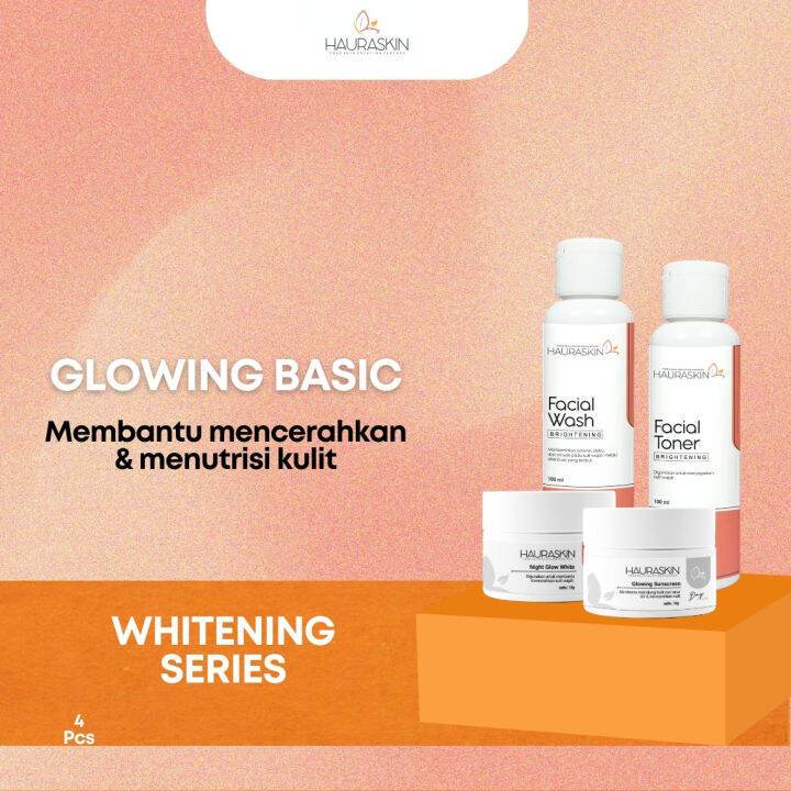 Hauraskin Glowing Basic Paket Hemat isi 4 item