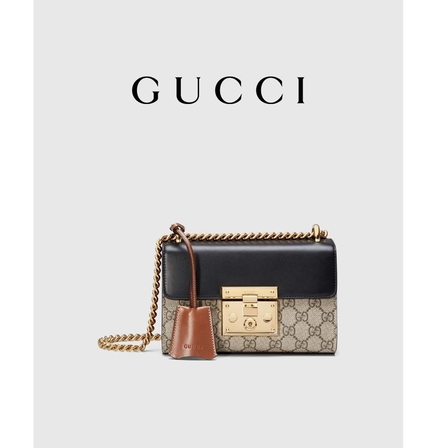GUCCI Padlock Series Small Shoulder Backpack Chain Bag Shoulder Bag [Moonlight Box]