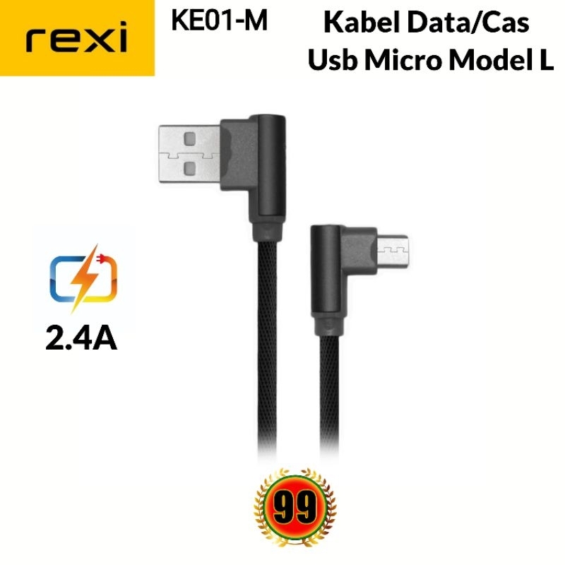 Kabel Cas Micro Model L Kabel data Gaming Micro Rexy 2.4A