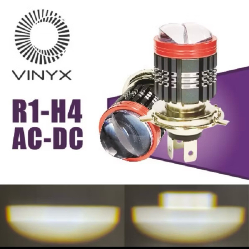 Lampu LED Utama Mobil Motor VINYX R1 H4 Laser Gun Lasergun AC DC