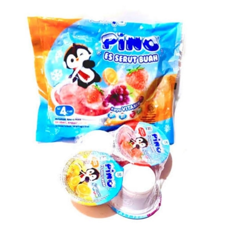 

Pino Ice Cup rasa buah 4 Pcs/Es Pino/es krim pino/es cup/es tempat cup