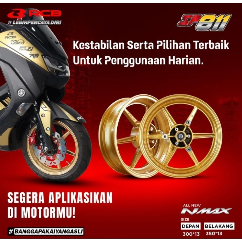 Velg rcb nmax old sp811 palang 6 Ring 13 300/350
