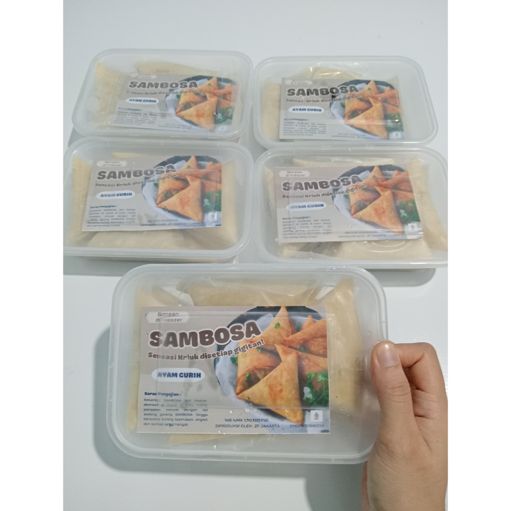 

RB Sambosa daging cabe ijo / samosa ayam kari / sambosa cheese / sambosa mozzarella isi 8pcs frozen