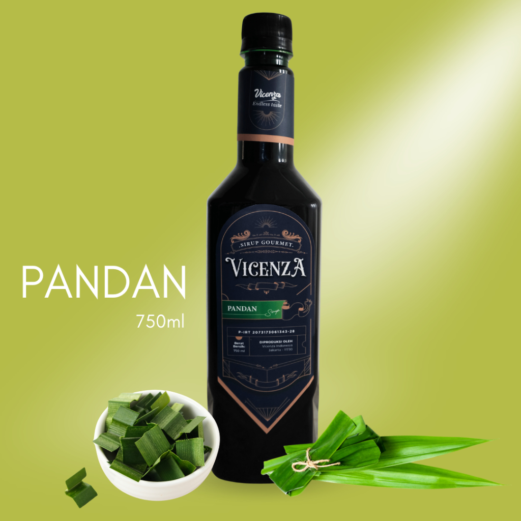 

Vicenza Syrup Gourmet Pandan 750 ML