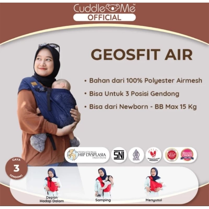 CuddleMe GeosFit Air - Gendongan Bayi Geos
