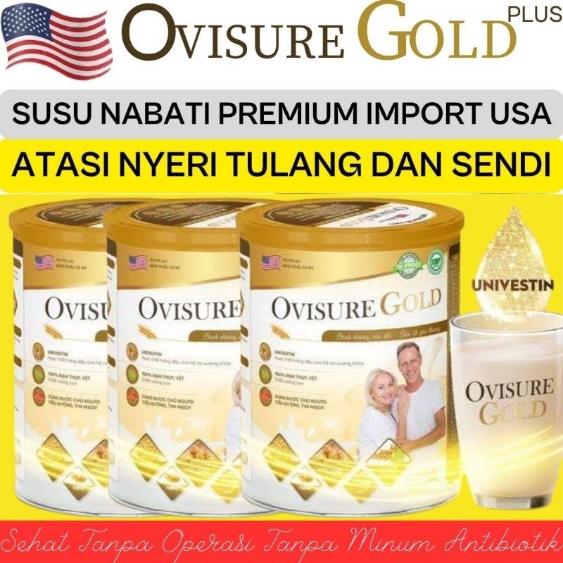 

Paket 3 Kaleng OVISURE GOLD Susu Nabati Premium Atasi Nyeri Tulang dan Sendi Terlaris di Indonesia Resmi Bpom