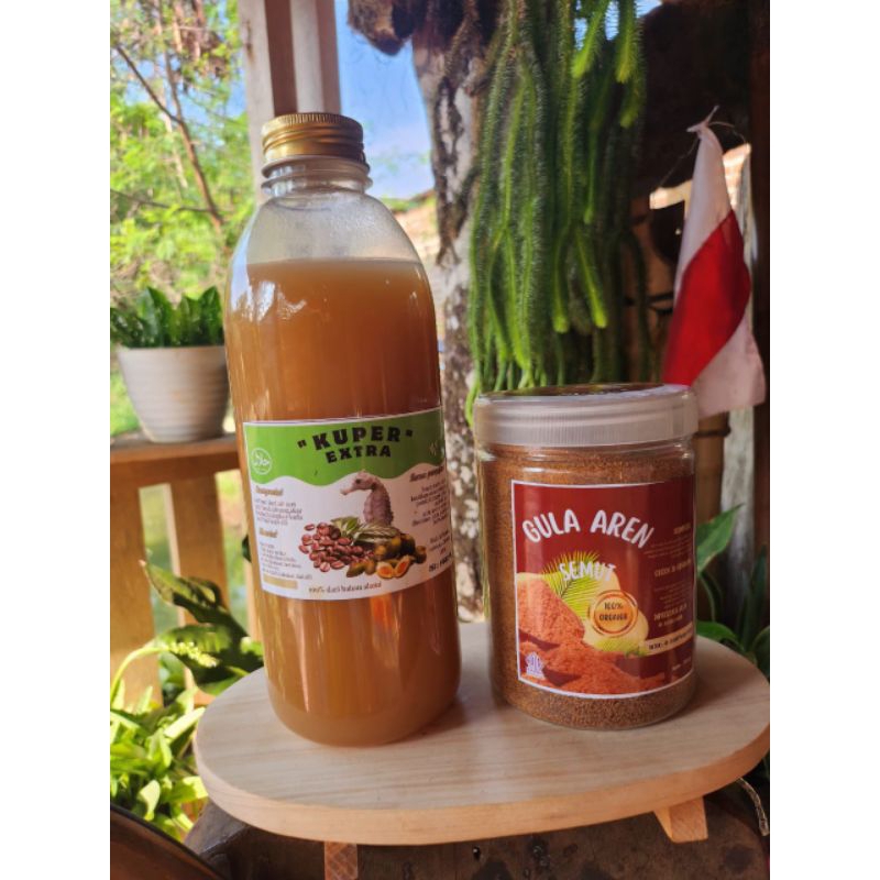 

kuper extra1000ml tangkurKL dan 500gramgulaarenorganik