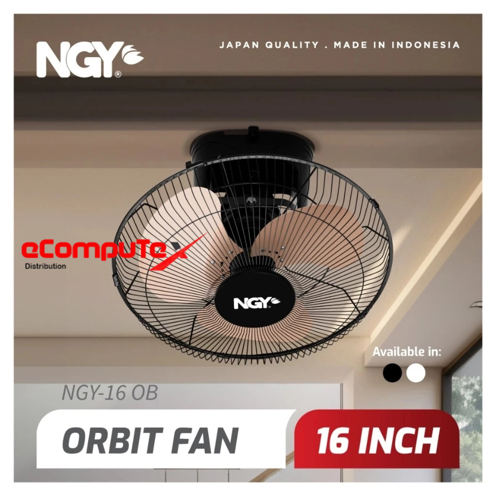 FAN PLAFON NGY 16" INCH ORBIT OBF-16 / KIPAS ANGIN GANTUNG I6 INCI OBF 16 / OBF16 ORIGINAL - GARANSI